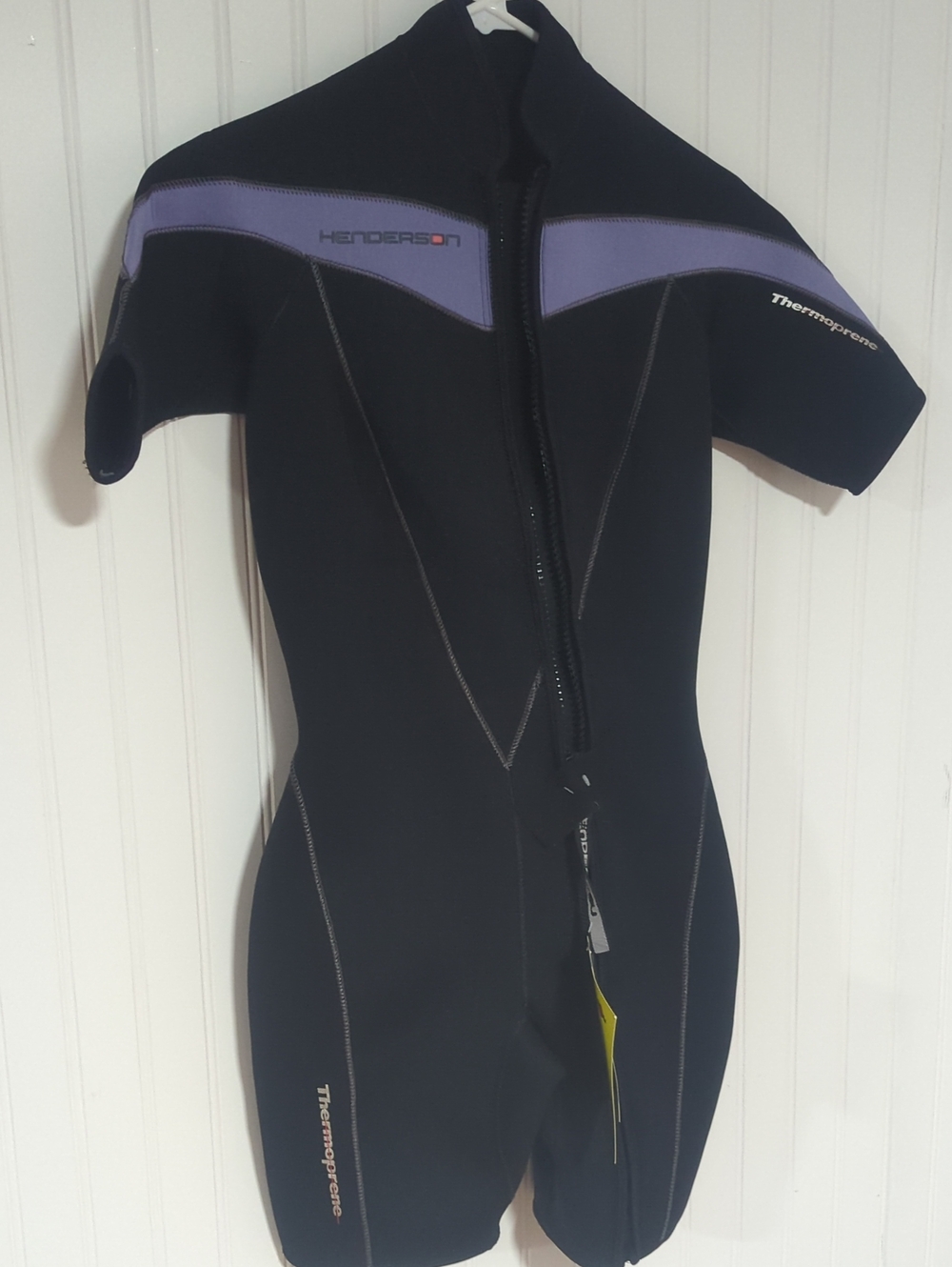 Henderson Black & Lavender Shorty Wetsuit — Women’s One-Piece